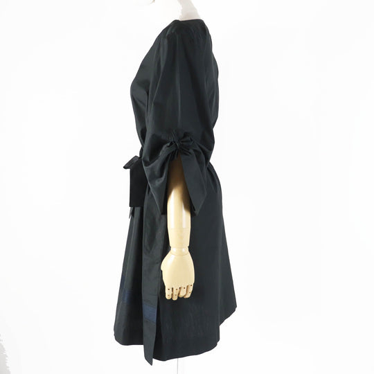 HERMES Tunic 2E3505D2 Main: 100% cotton, Part: 100% polyester black Women 38 Used Authentic
