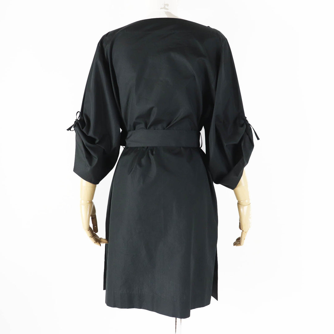 HERMES Tunic 2E3505D2 Main: 100% cotton, Part: 100% polyester black Women 38 Used Authentic