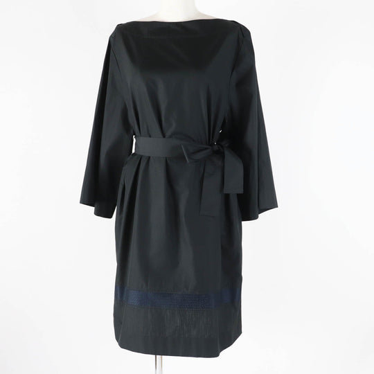 HERMES Tunic 2E3505D2 Main: 100% cotton, Part: 100% polyester black Women 38 Used Authentic