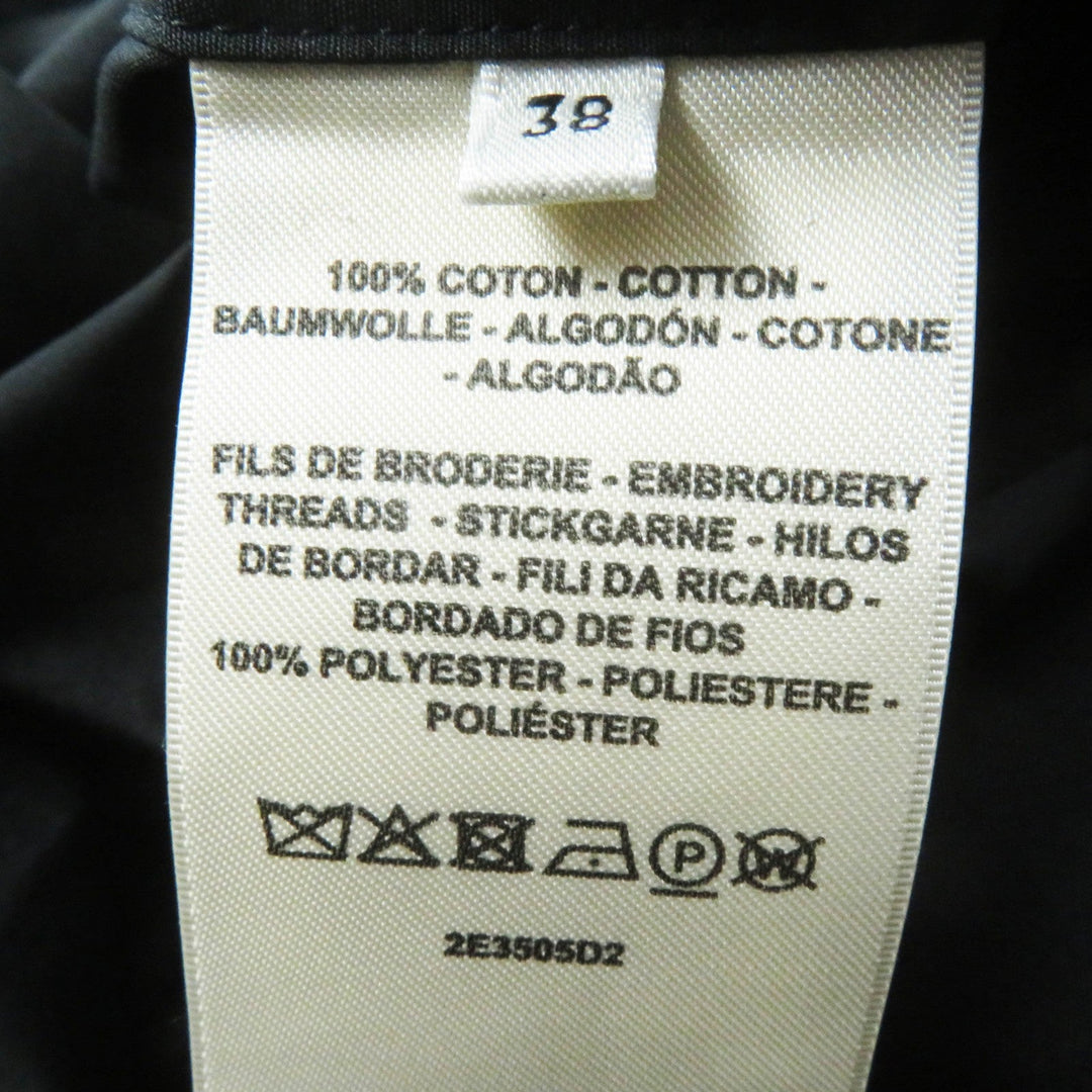 HERMES Tunic 2E3505D2 Main: 100% cotton, Part: 100% polyester black Women 38 Used Authentic