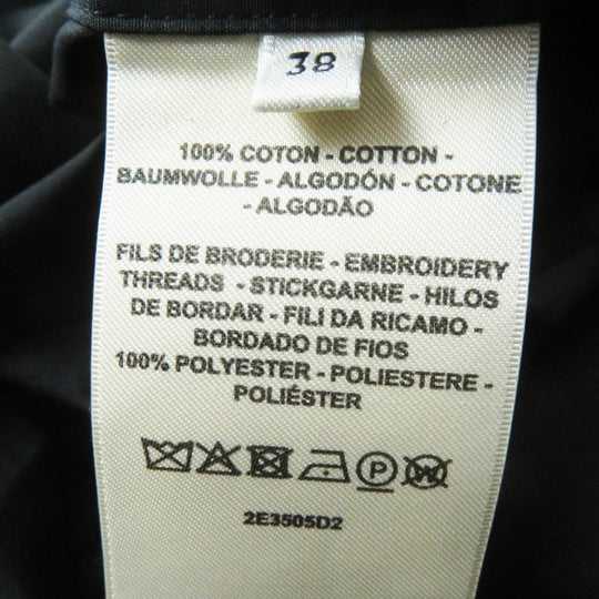 HERMES Tunic 2E3505D2 Main: 100% cotton, Part: 100% polyester black Women 38 Used Authentic