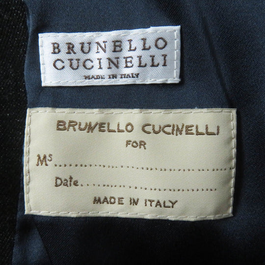 Brunello Cucinelli coat Main: 100% cotton, Lining: 80% acetate, Lining: 20% silk Indigo blue Women 42 Used Authentic