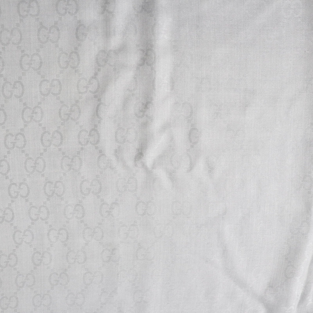 GUCCI shawl 387563 Main: 50% wool, Main: 50% silk gray Women Used Authentic