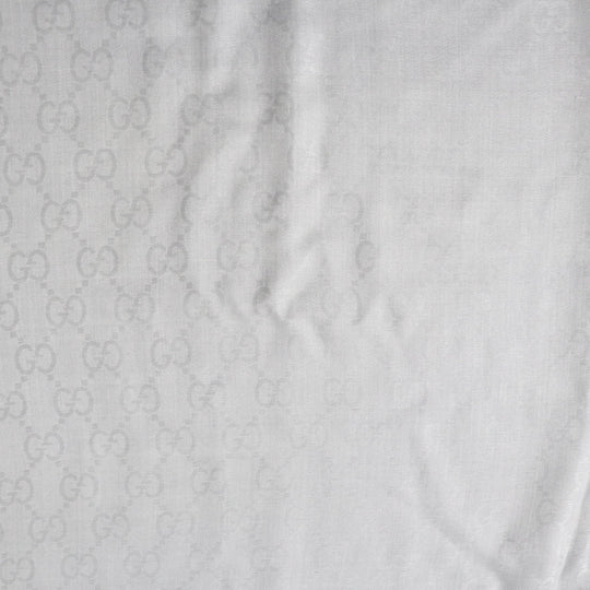 GUCCI shawl 387563 Main: 50% wool, Main: 50% silk gray Women Used Authentic