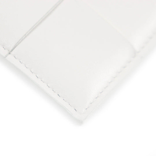 BOTTEGAVENETA Card Case 651393 Main: Leather off white mens Used Authentic