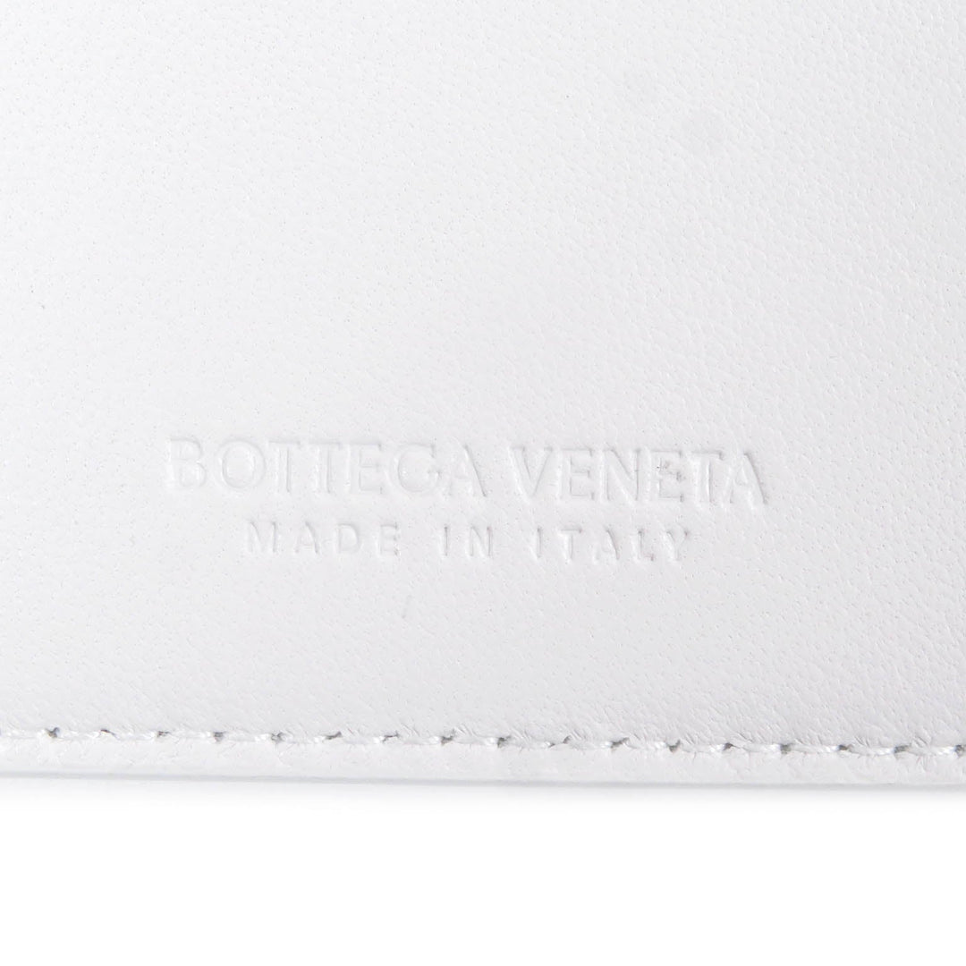 BOTTEGAVENETA Card Case 651393 Main: Leather off white mens Used Authentic
