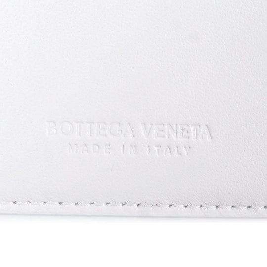 BOTTEGAVENETA Card Case 651393 Main: Leather off white mens Used Authentic