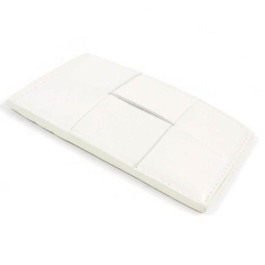 BOTTEGAVENETA Card Case 649597 Main: Leather off white mens Used Authentic