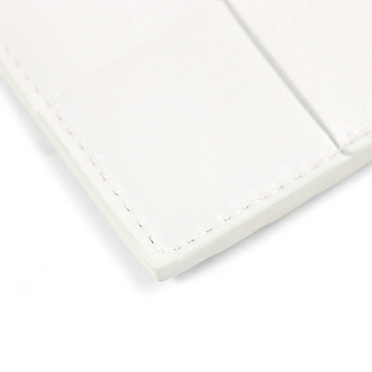 BOTTEGAVENETA Card Case 649597 Main: Leather off white mens Used Authentic