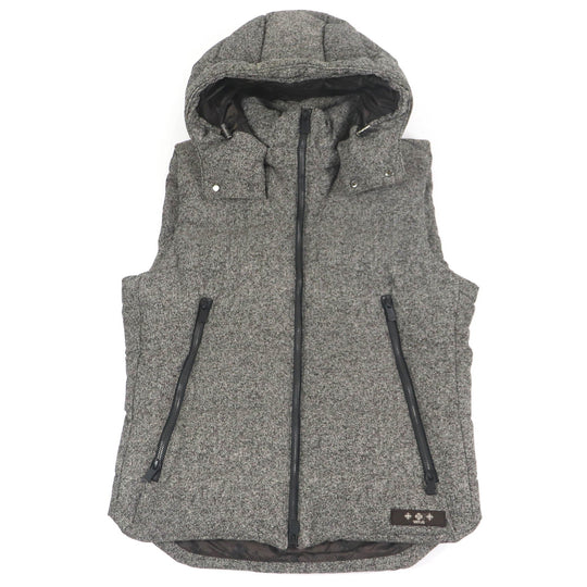 TATRAS Down vest MTA16A4392 Main: 100% nylon, Filling: 90% down, Filling: 10% feather charcoal MUSONE mens Used Authentic