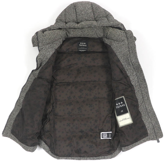 TATRAS Down vest MTA16A4392 Main: 100% nylon, Filling: 90% down, Filling: 10% feather charcoal MUSONE mens Used Authentic
