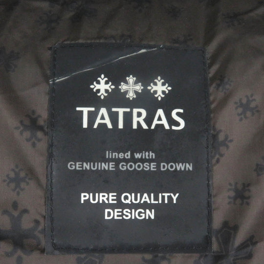 TATRAS Down vest MTA16A4392 Main: 100% nylon, Filling: 90% down, Filling: 10% feather charcoal MUSONE mens Used Authentic