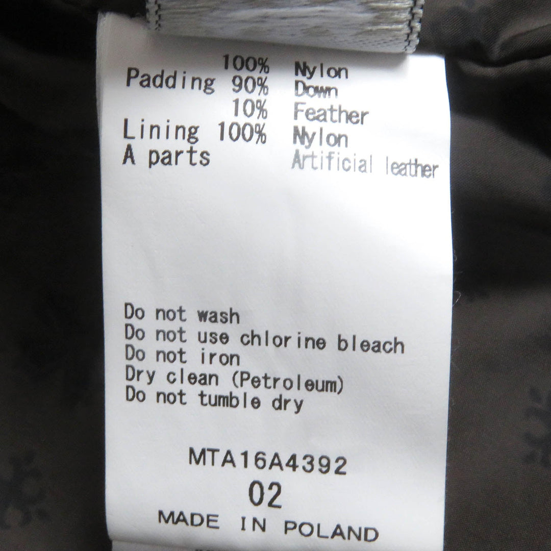 TATRAS Down vest MTA16A4392 Main: 100% nylon, Filling: 90% down, Filling: 10% feather charcoal MUSONE mens Used Authentic
