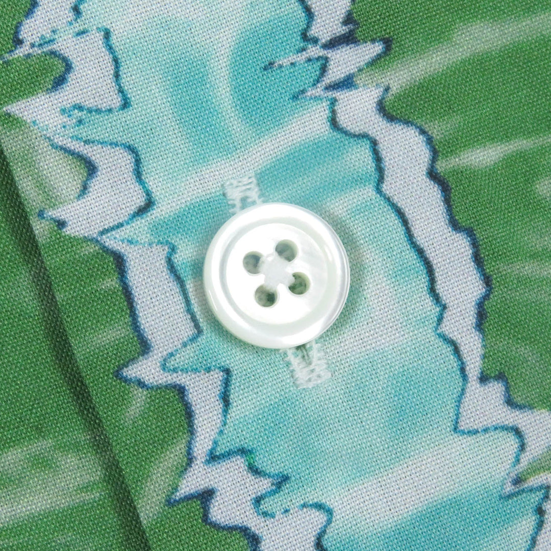 HERMES Long sleeve shirt Main: 100% cotton Blue type mens 38 Used Authentic