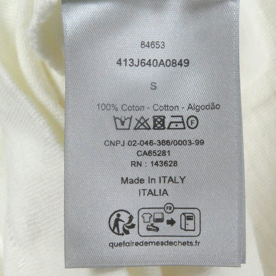 Dior HOMME Short sleeve T-shirt 413J640A0849 Main: 100% cotton white mens S Used Authentic