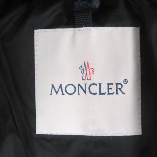 MONCLER Down jacket Outer: 100% wool, Lining: 100% nylon, Filling: 90% down, Filling: 10% feather Red black DANUBE GIUBBOTTO mens Zero size Used Authentic