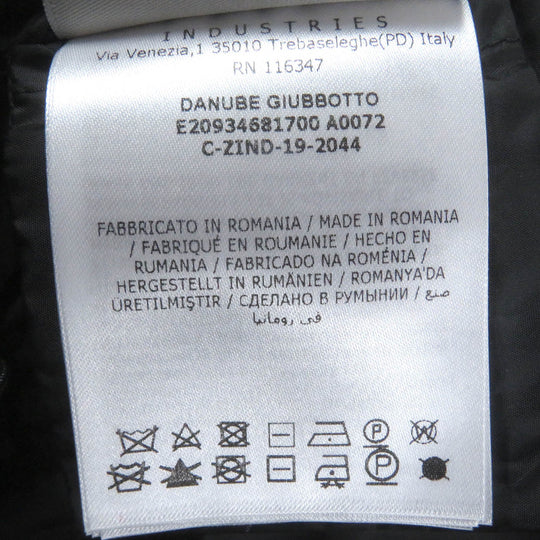 MONCLER Down jacket Outer: 100% wool, Lining: 100% nylon, Filling: 90% down, Filling: 10% feather Red black DANUBE GIUBBOTTO mens Zero size Used Authentic