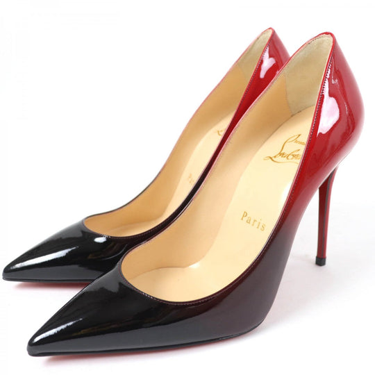 Christian Louboutin pumps Patent leather Black red DECOLLETE 554 100 36
