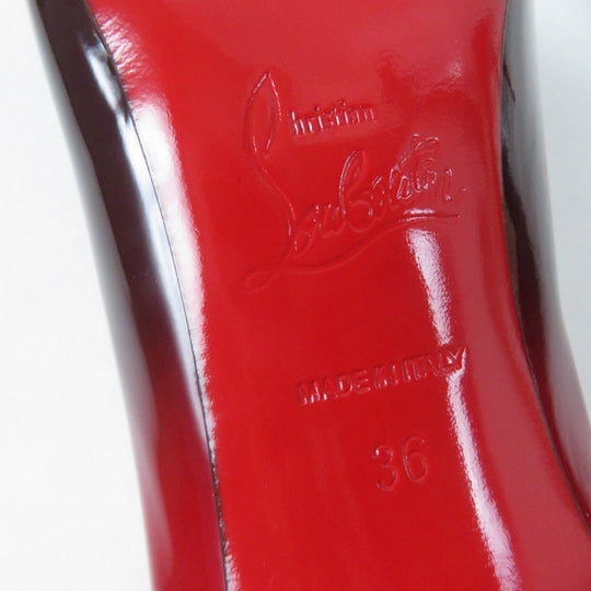 Christian Louboutin pumps Patent leather Black red DECOLLETE 554 100 36