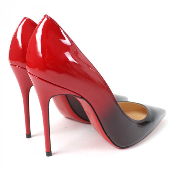 Christian Louboutin pumps Patent leather Black red DECOLLETE 554 100 36