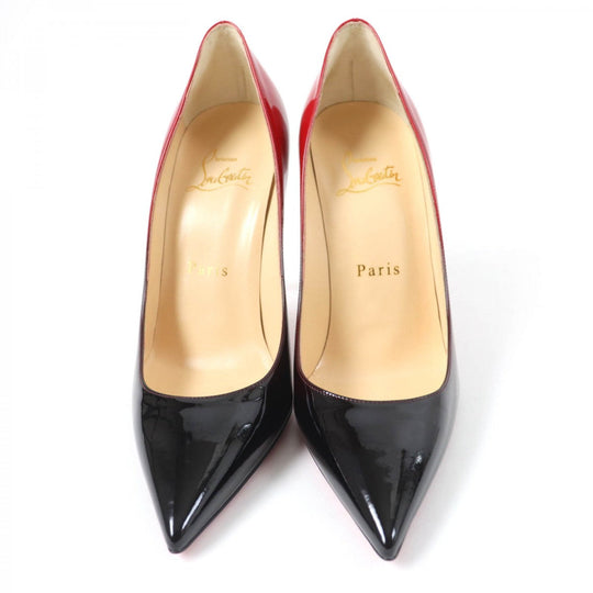 Christian Louboutin pumps Patent leather Black red DECOLLETE 554 100 36