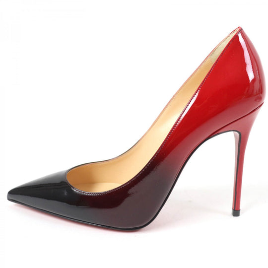 Christian Louboutin pumps Patent leather Black red DECOLLETE 554 100 36