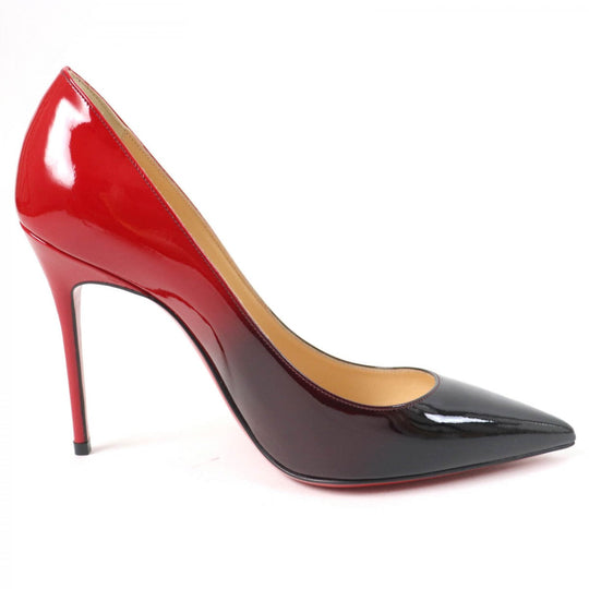 Christian Louboutin pumps Patent leather Black red DECOLLETE 554 100 36