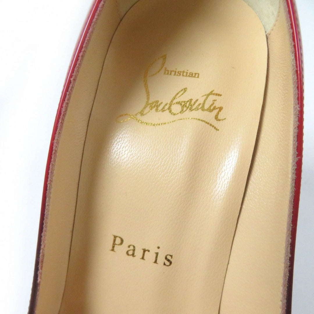 Christian Louboutin pumps Patent leather Black red DECOLLETE 554 100 36
