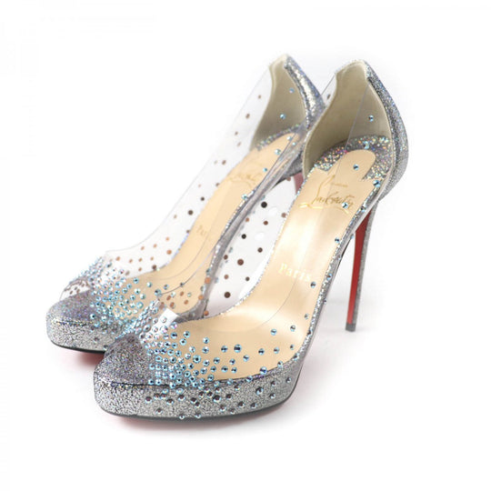 Christian Louboutin pumps ー Silvertype VERY STRASS 36