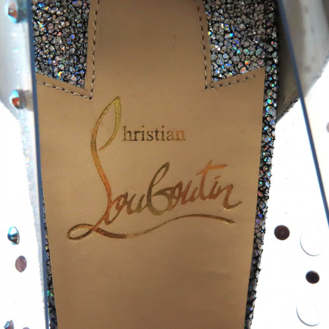 Christian Louboutin pumps ー Silvertype VERY STRASS 36