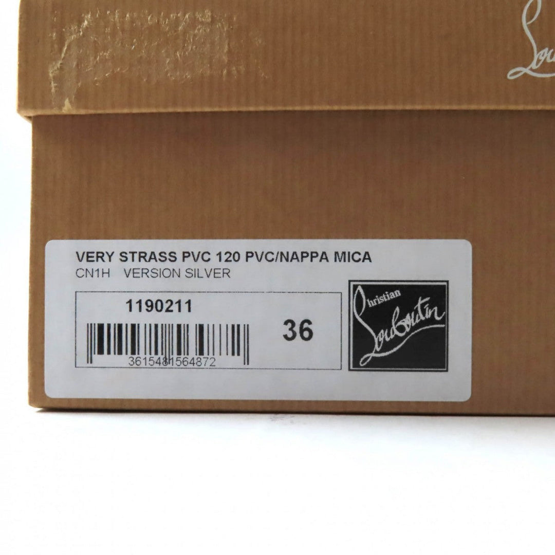 Christian Louboutin pumps ー Silvertype VERY STRASS 36