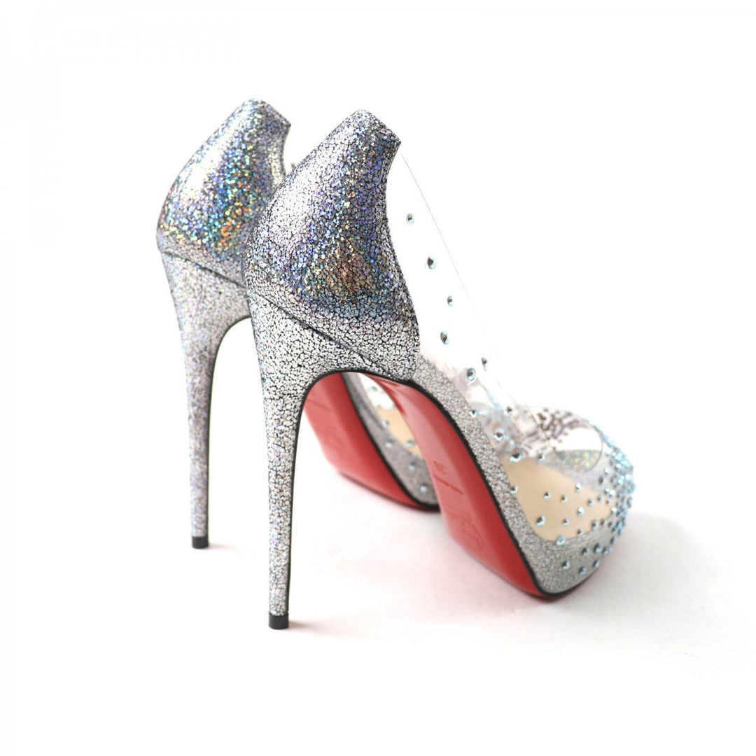 Christian Louboutin pumps ー Silvertype VERY STRASS 36