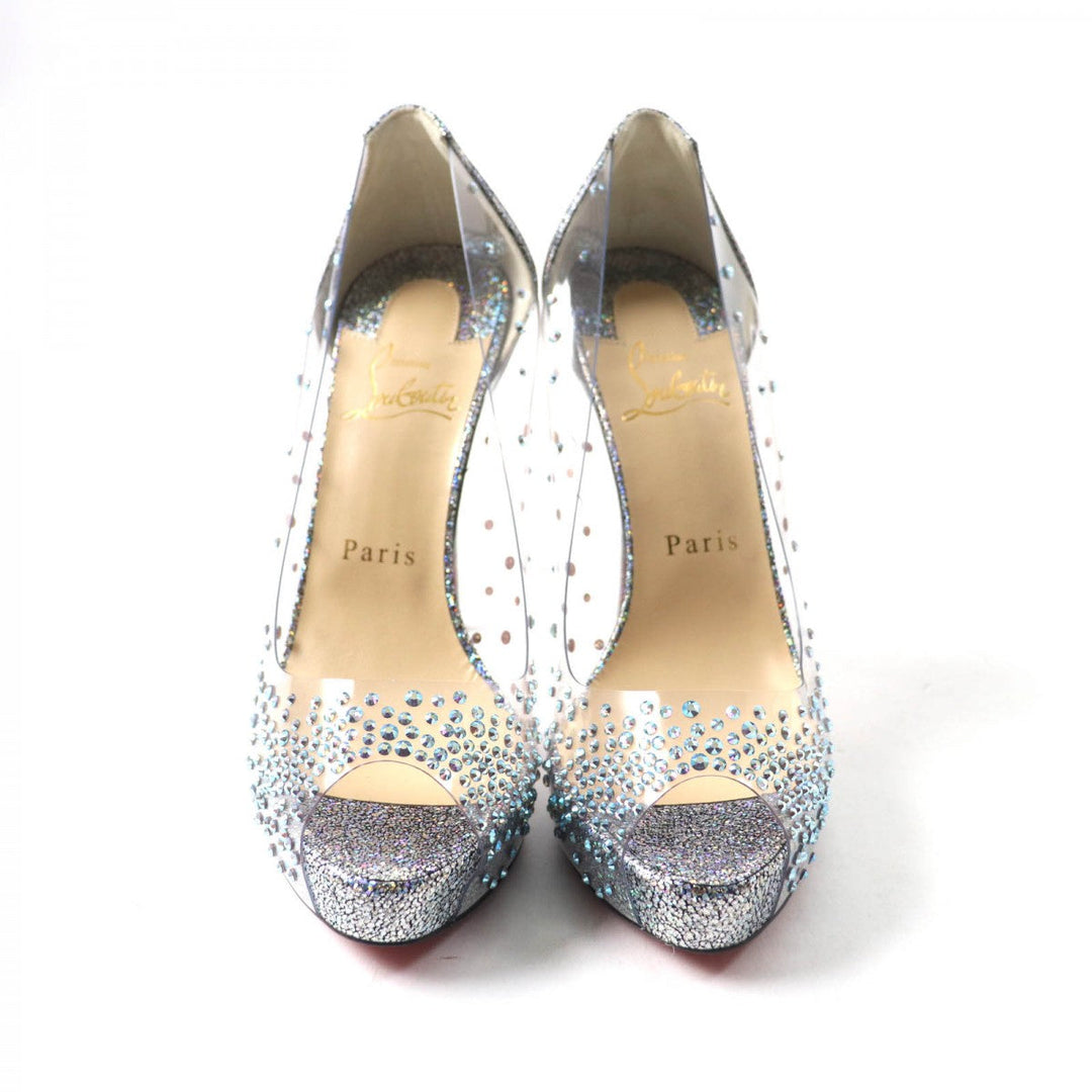 Christian Louboutin pumps ー Silvertype VERY STRASS 36