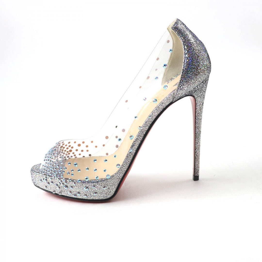 Christian Louboutin pumps ー Silvertype VERY STRASS 36