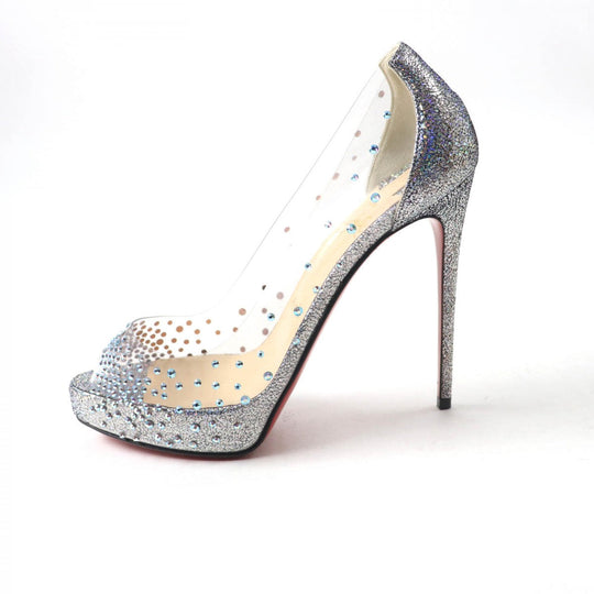 Christian Louboutin pumps ー Silvertype VERY STRASS 36
