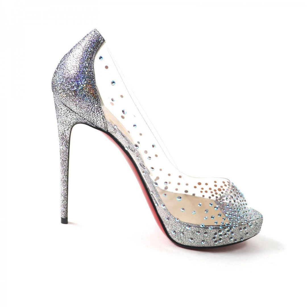 Christian Louboutin pumps ー Silvertype VERY STRASS 36