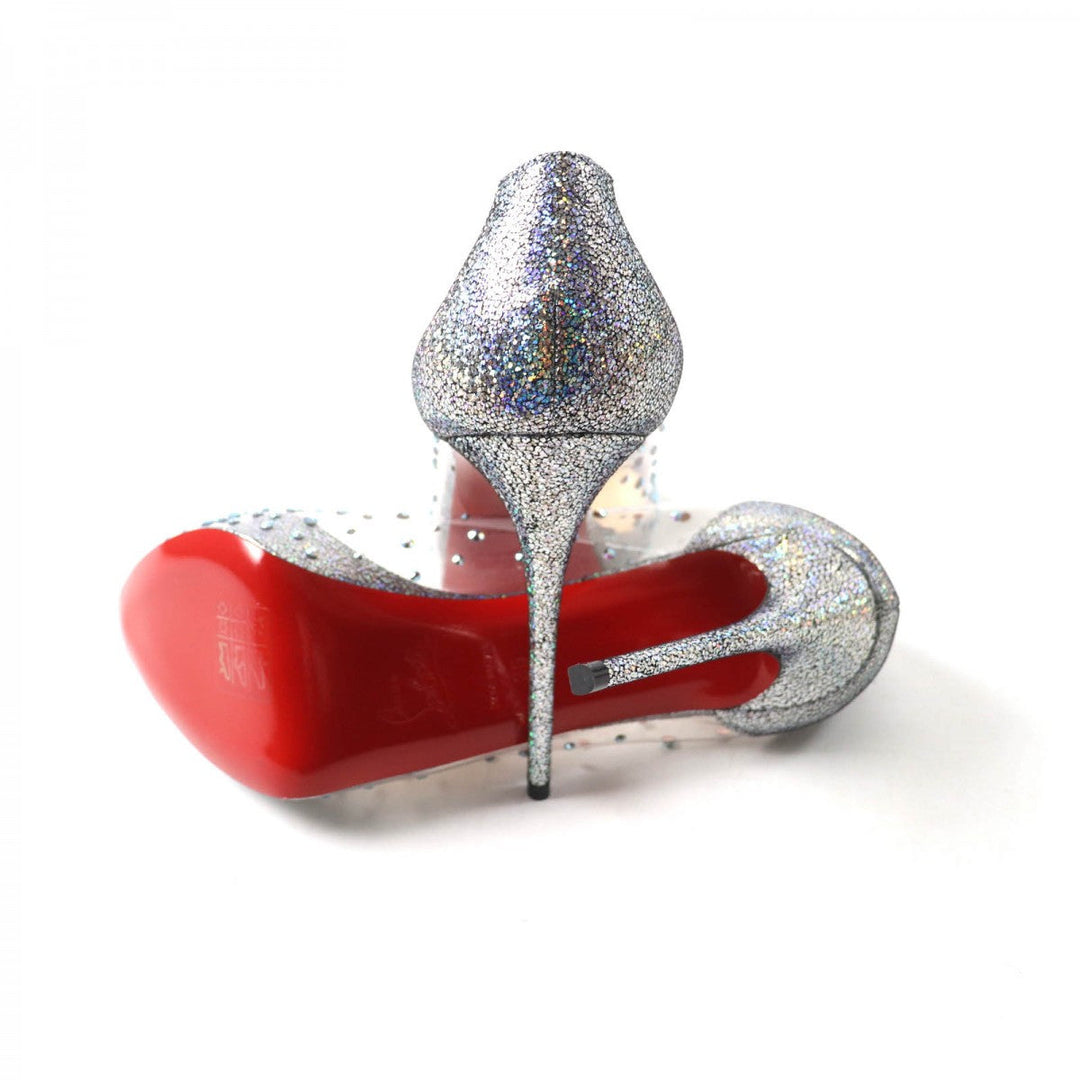 Christian Louboutin pumps ー Silvertype VERY STRASS 36