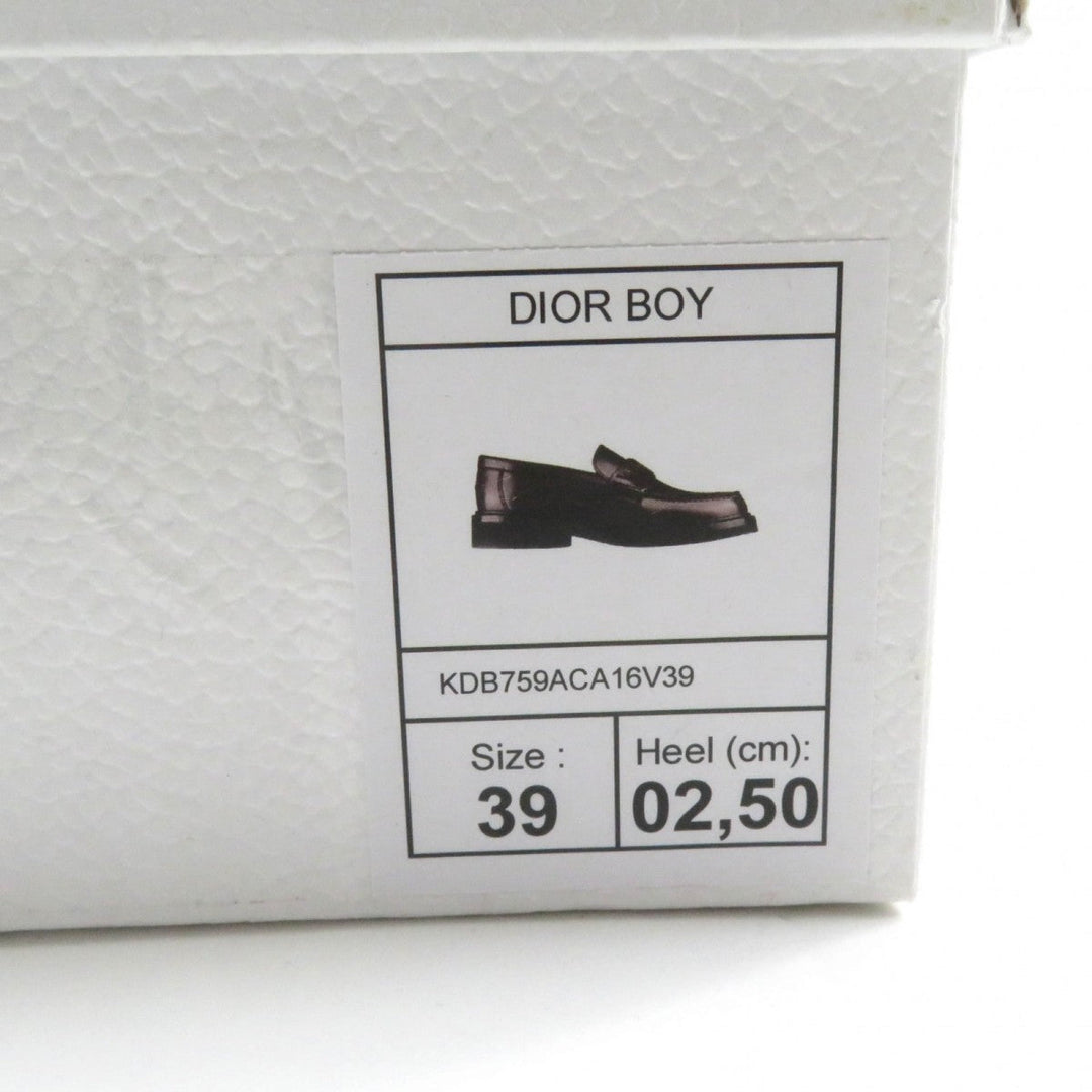 Christian Dior loafers KDB759ACA leather Brown Dior Boy 39
