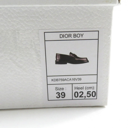 Christian Dior loafers KDB759ACA leather Brown Dior Boy 39