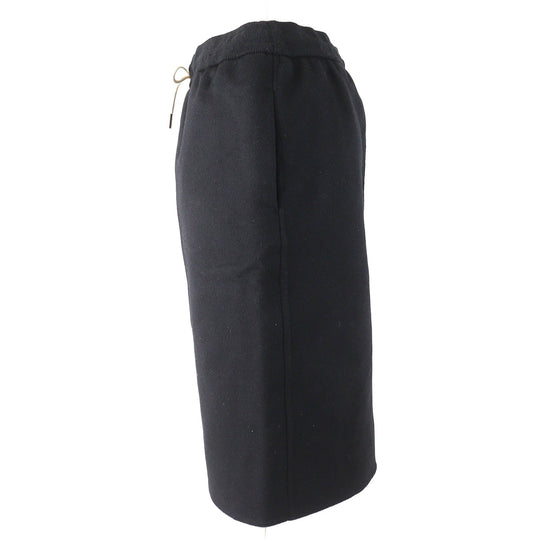 CELINE skirt 2J5106700 Outer: 100% cashmere, Lining: 100% silk black Women 38 Used Authentic