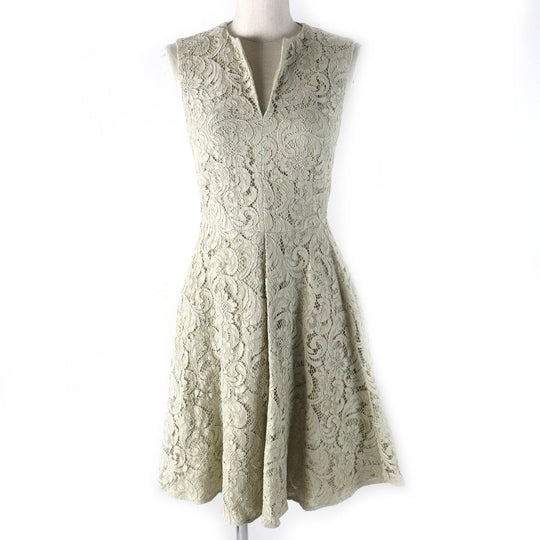 BURBERRY LONDON one piece 3929597 Outer: 71% cotton, Outer: 22% viscose, Outer: 7% polyamide, Lining: 100% polyester, Lining: 68% acetate light beige Women 36 Used Authentic