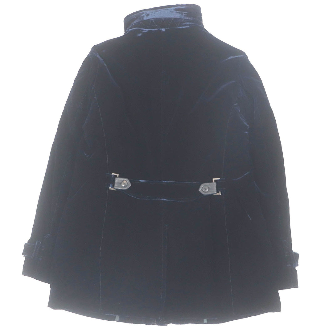 GIORGIO ARMANI coat Outer: 66% rayon, Outer: 32% cupra, Outer: 2% elastane (polyurethane), Lining: 60% acetate, Lining: 40% rayon Dark navy mens 54 Used Authentic