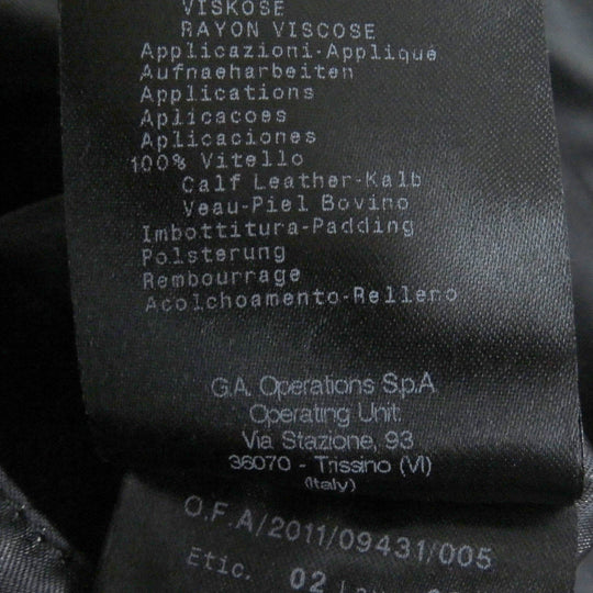 GIORGIO ARMANI coat Outer: 66% rayon, Outer: 32% cupra, Outer: 2% elastane (polyurethane), Lining: 60% acetate, Lining: 40% rayon Dark navy mens 54 Used Authentic