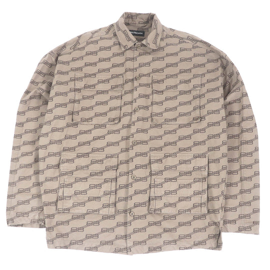BALENCIAGA Coverall 704390 Main: 100% cotton Brown type mens 37 Used Authentic