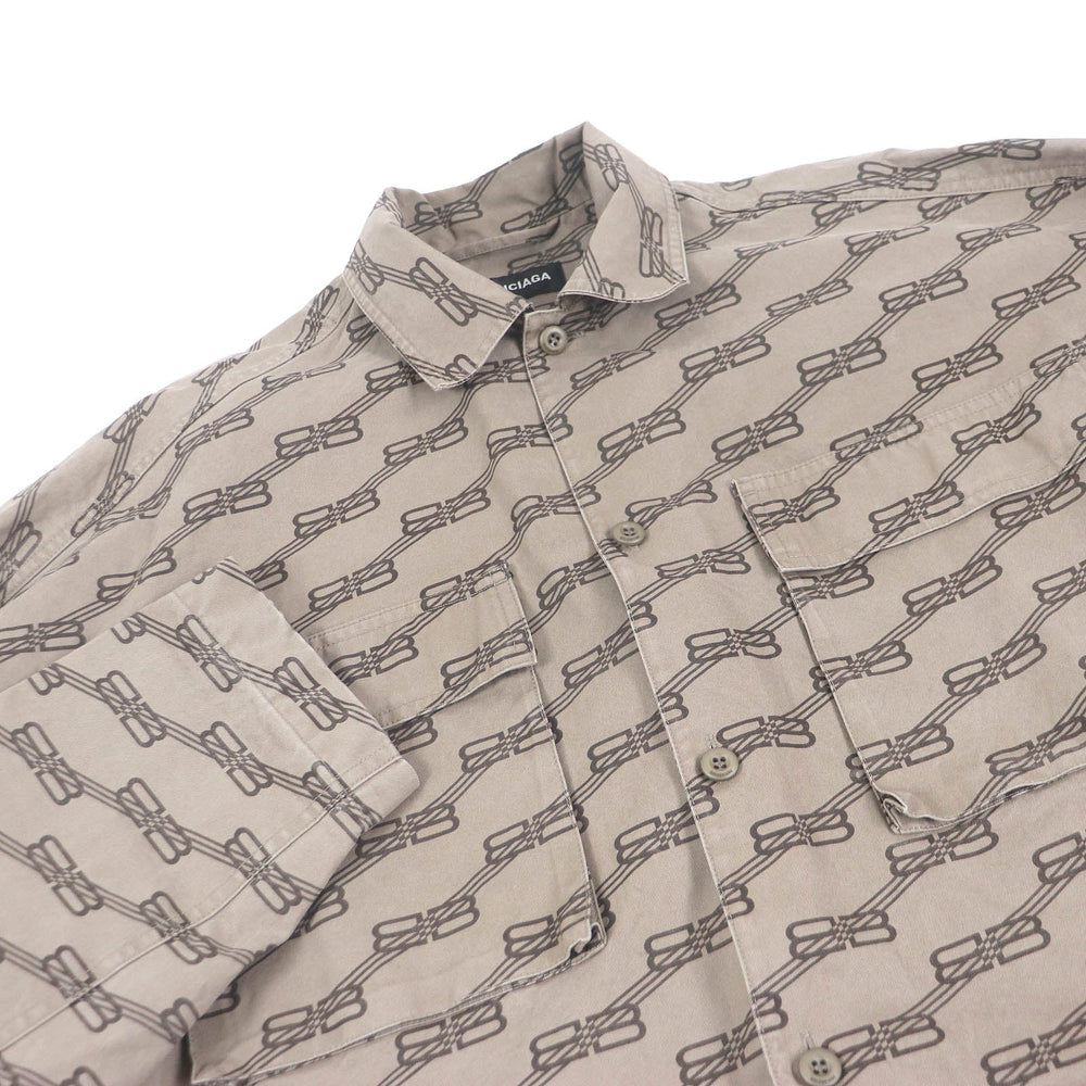 BALENCIAGA Coverall 704390 Main: 100% cotton Brown type mens 37 Used Authentic