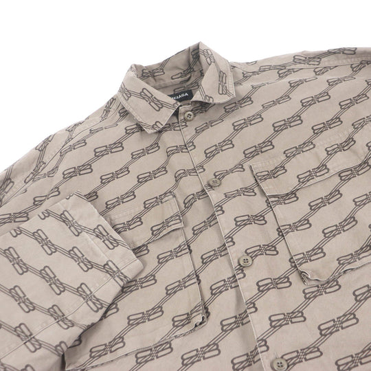 BALENCIAGA Coverall 704390 Main: 100% cotton Brown type mens 37 Used Authentic