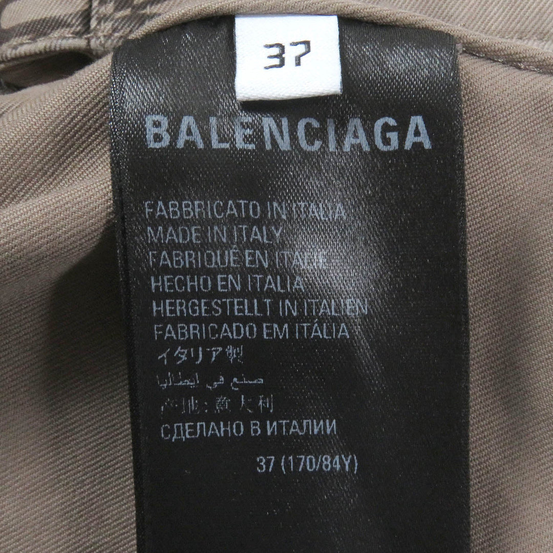 BALENCIAGA Coverall 704390 Main: 100% cotton Brown type mens 37 Used Authentic