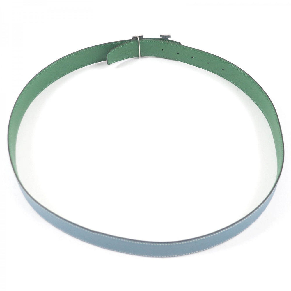 HERMES belt Main: Leather Light blue green mens Used Authentic