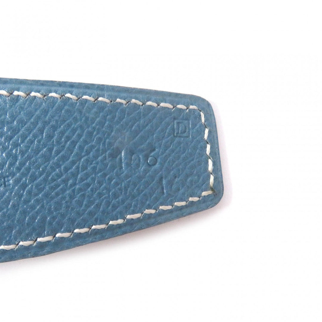 HERMES belt Main: Leather Light blue green mens Used Authentic