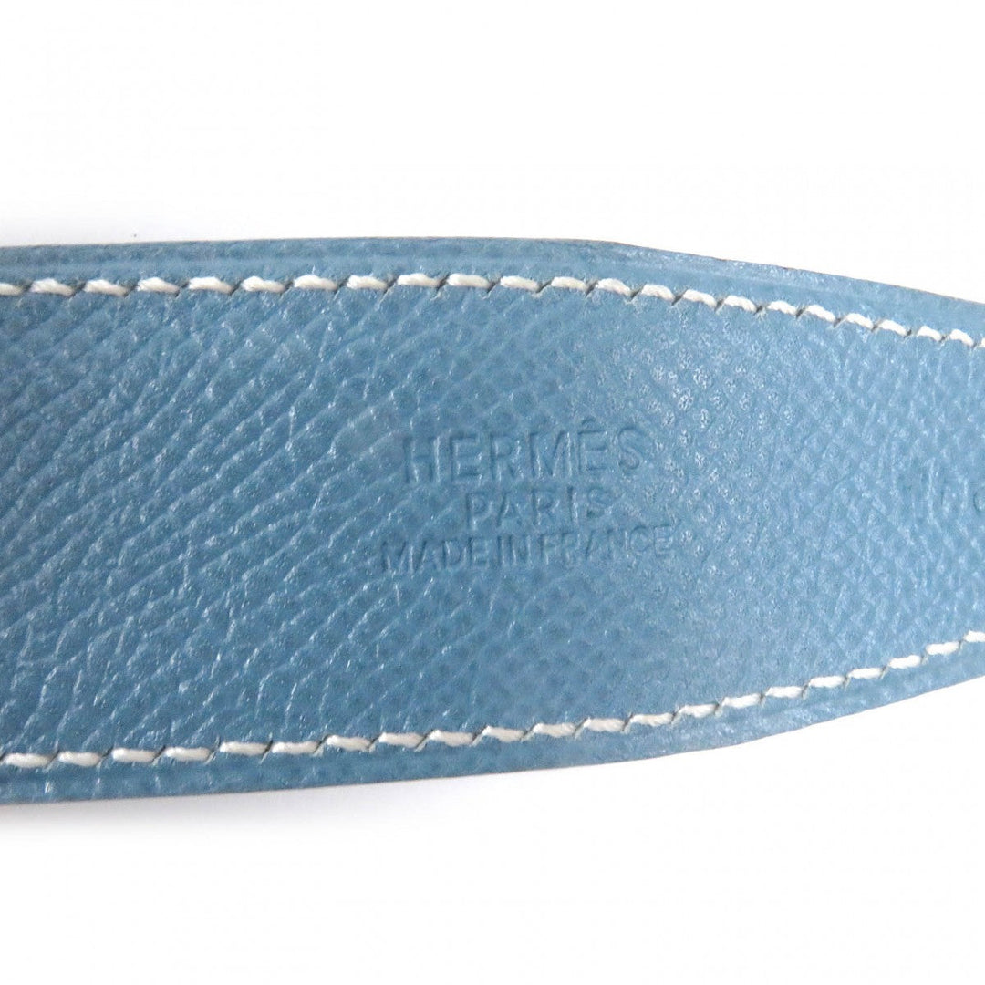 HERMES belt Main: Leather Light blue green mens Used Authentic